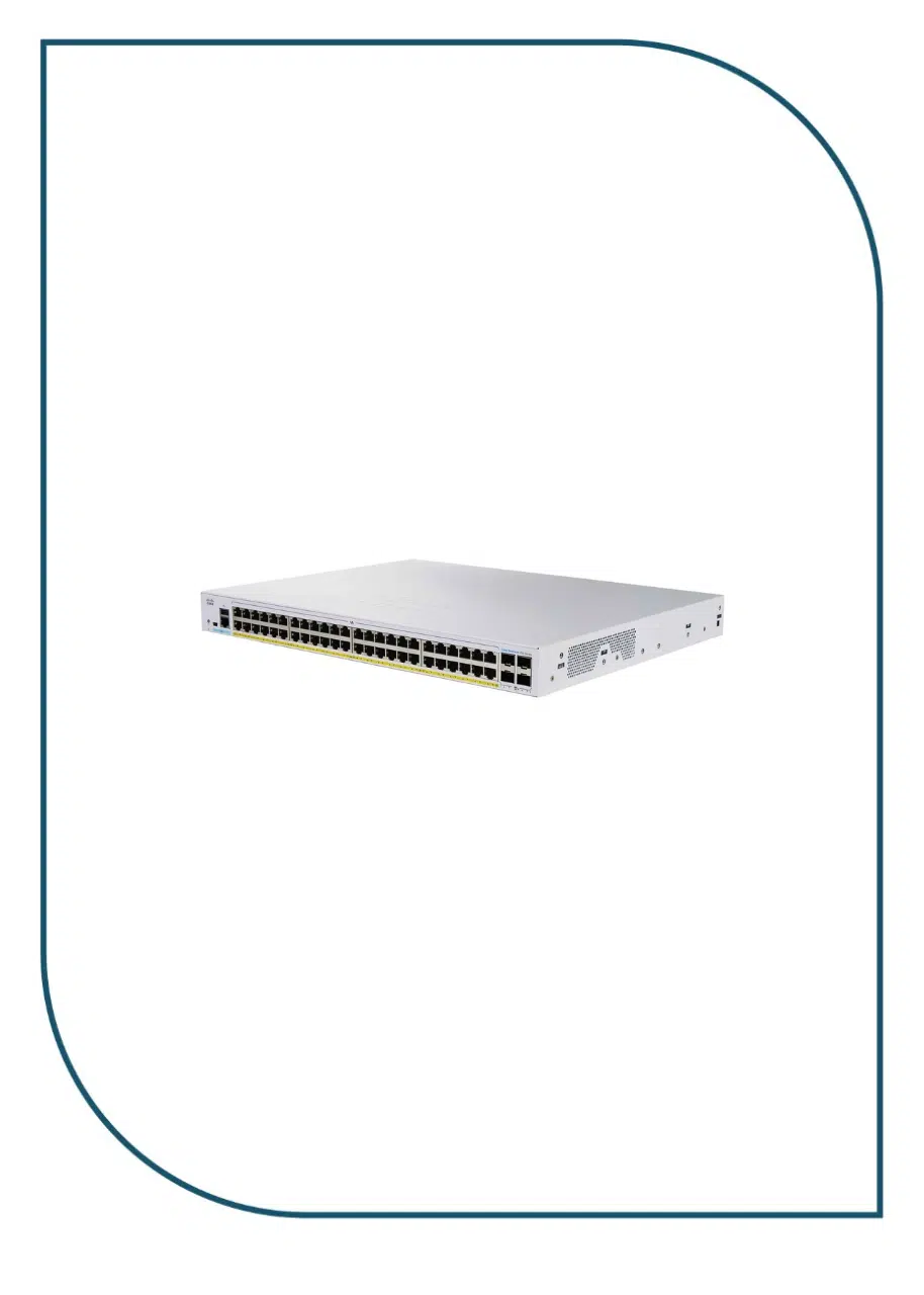 Cisco CBS350-48FP-4X-EU Business Managed Switch, 48-port PoE+, Full PoE (740W), 4x10G SFP+ CBS350-48FP-4X-EU