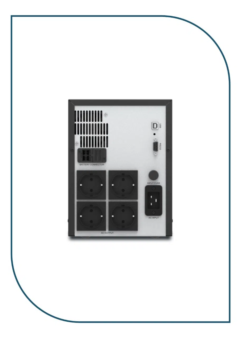 APC Easy UPS 1 Ph Line Interactive, 3kVA, Tower, 230V, 4 Schuko CEE 7 outlets, AVR, LCD (SMV3000AI-GR) SMV3000AI-GR