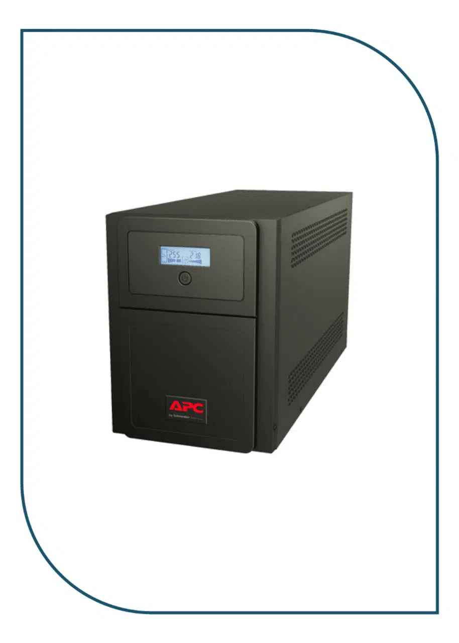 APC Easy UPS 1 Ph Line Interactive, 3kVA, Tower, 230V, 4 Schuko CEE 7 outlets, AVR, LCD (SMV3000AI-GR) SMV3000AI-GR