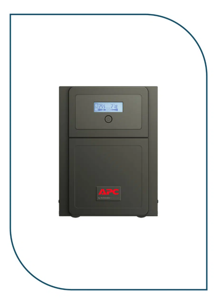 APC Easy UPS 1 Ph Line Interactive, 3kVA, Tower, 230V, 4 Schuko CEE 7 outlets, AVR, LCD (SMV3000AI-GR) SMV3000AI-GR