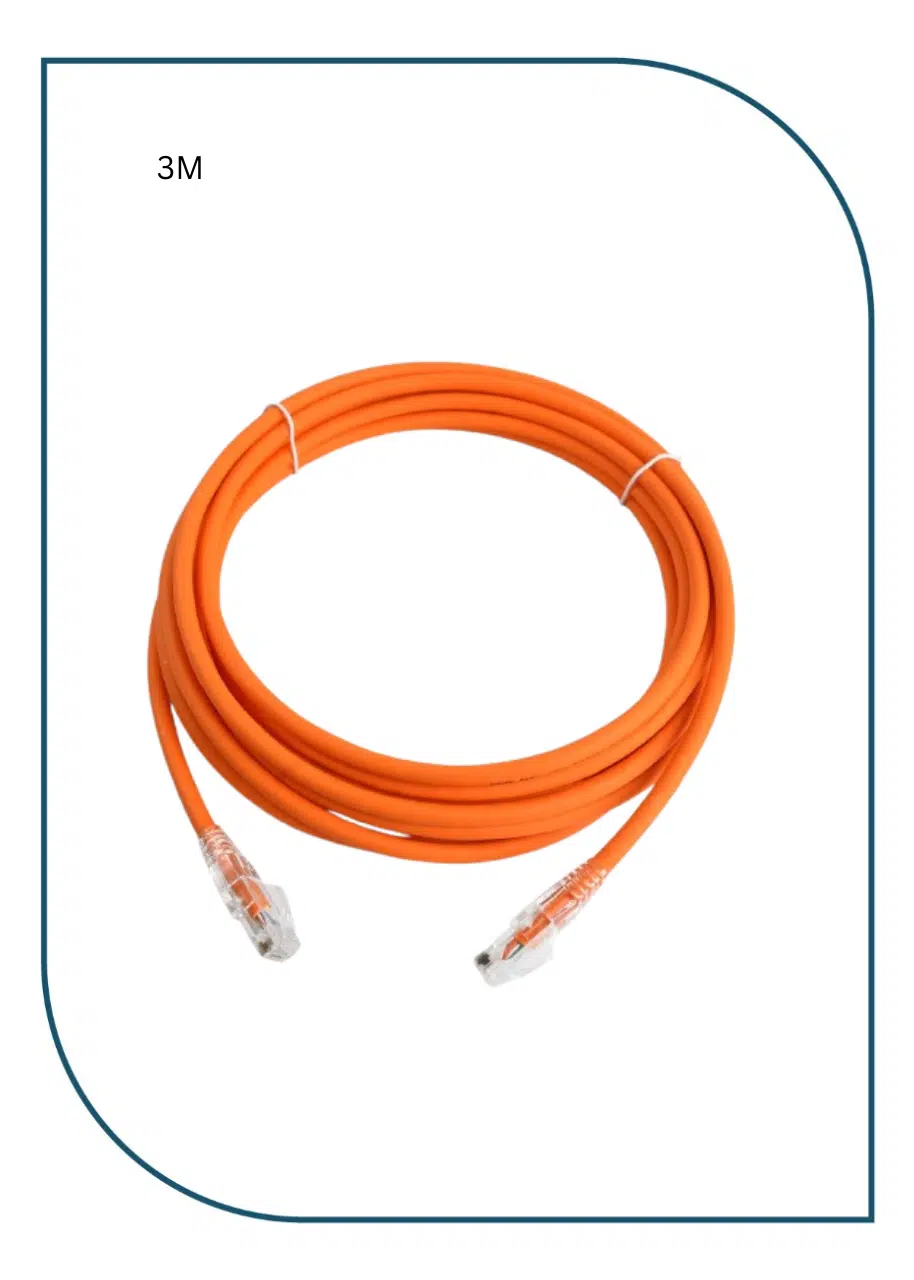PL-PC-U6-3OR ProLink UNSHIELDED CAT6 PATCH CORD W/ T568B WIRING, 3M, LSZH Orange PL-PC-U6-3OR