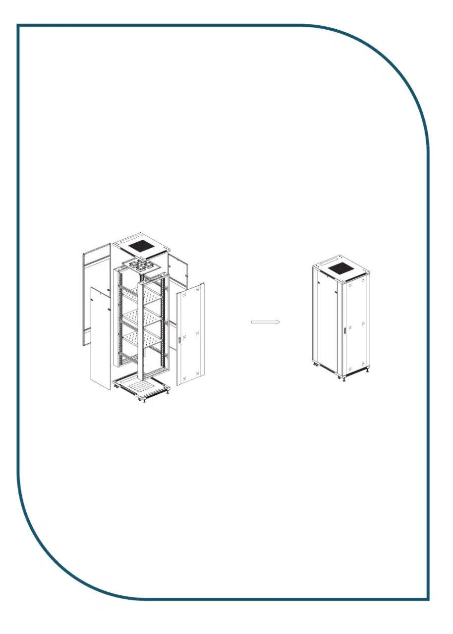 ProRack 22U 600*600Standing network rack with glass door, 1 fan, 1 shelf and 1 PDU 8 outlet (PR-FG6622) ProRack 22U 600*600Standing network rack with glass door, 1 fan, 1 shelf and 1 PDU 8 outlet (PR-FG6622) - Image 2