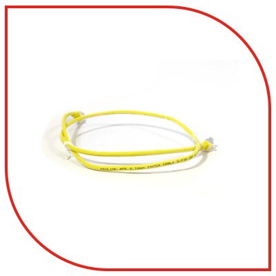ProLink UNSHIELDED CAT6 PATCH CORD W/ T568B WIRING, 0.5M, LSZH Yellow ...