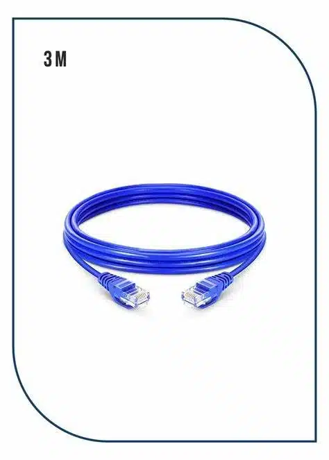 ProLink UNSHIELDED CAT6 PATCH CORD W/ T568B WIRING, 3M, LSZH Blue (PL-PC-U6-3BL) PL-PC-U6-3BL