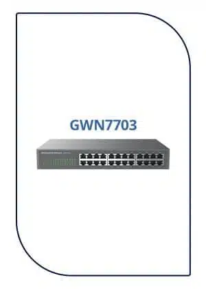 GRANDSTREAM 24PORT Unmanaged Network Switch (GWN7703) GWN7703