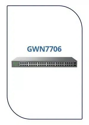 Grandstream Unmanaged Network Switch 48× gigabit ports (GWN7706) GWN7706