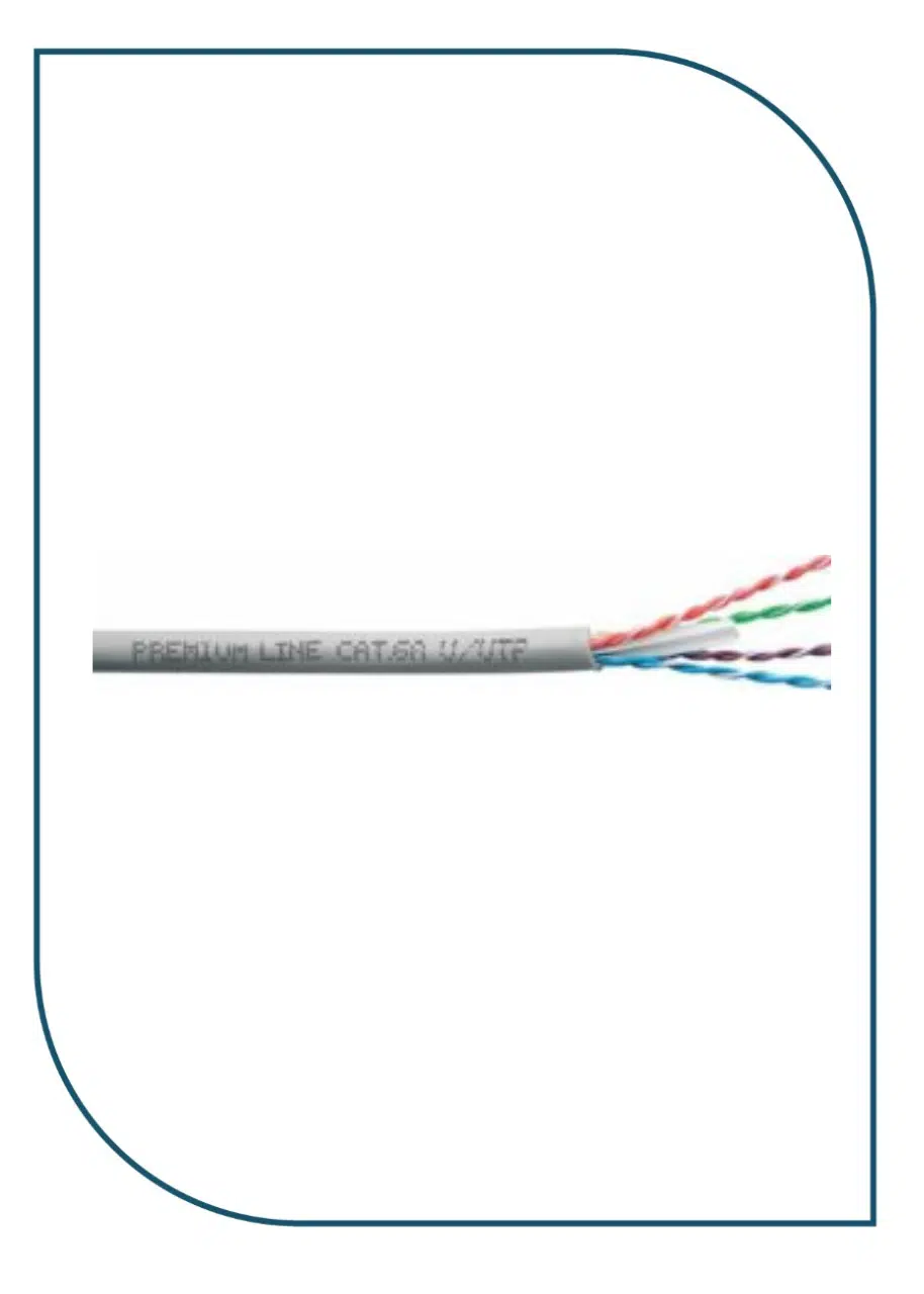 Premium Line 209142225 Category 6A U/UTP Installation Cable, 500m Reel, LSOH, 500 MHz, Grey 209142225