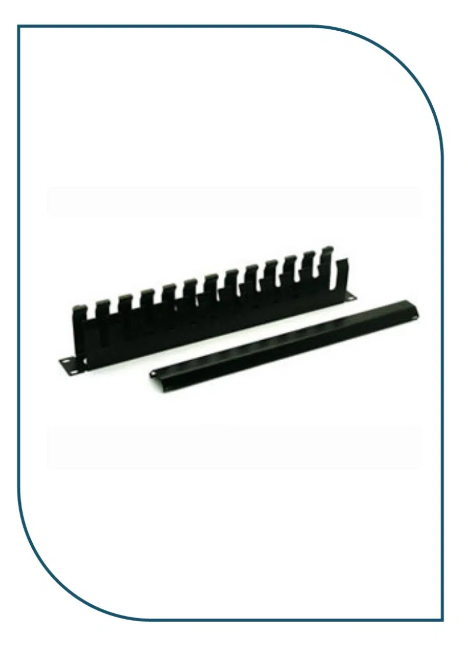 Premium Line 195010102 1U 19" Cable Management, Duct Type, Black 195010102