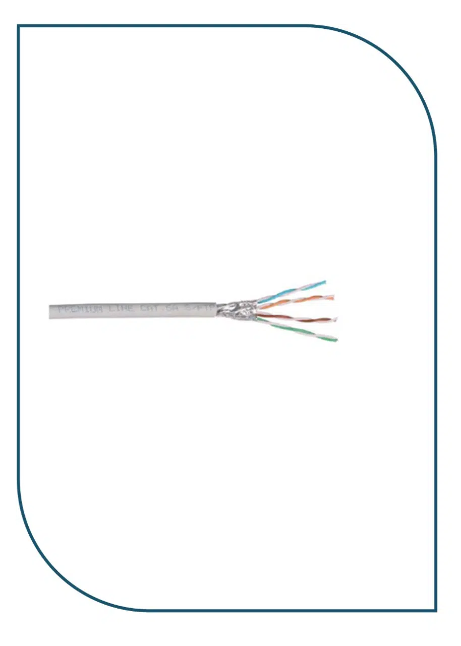 Premium Line 209442225 Category 6A S/FTP Installation Cable, 500m Reel, LSOH, Grey 209442225