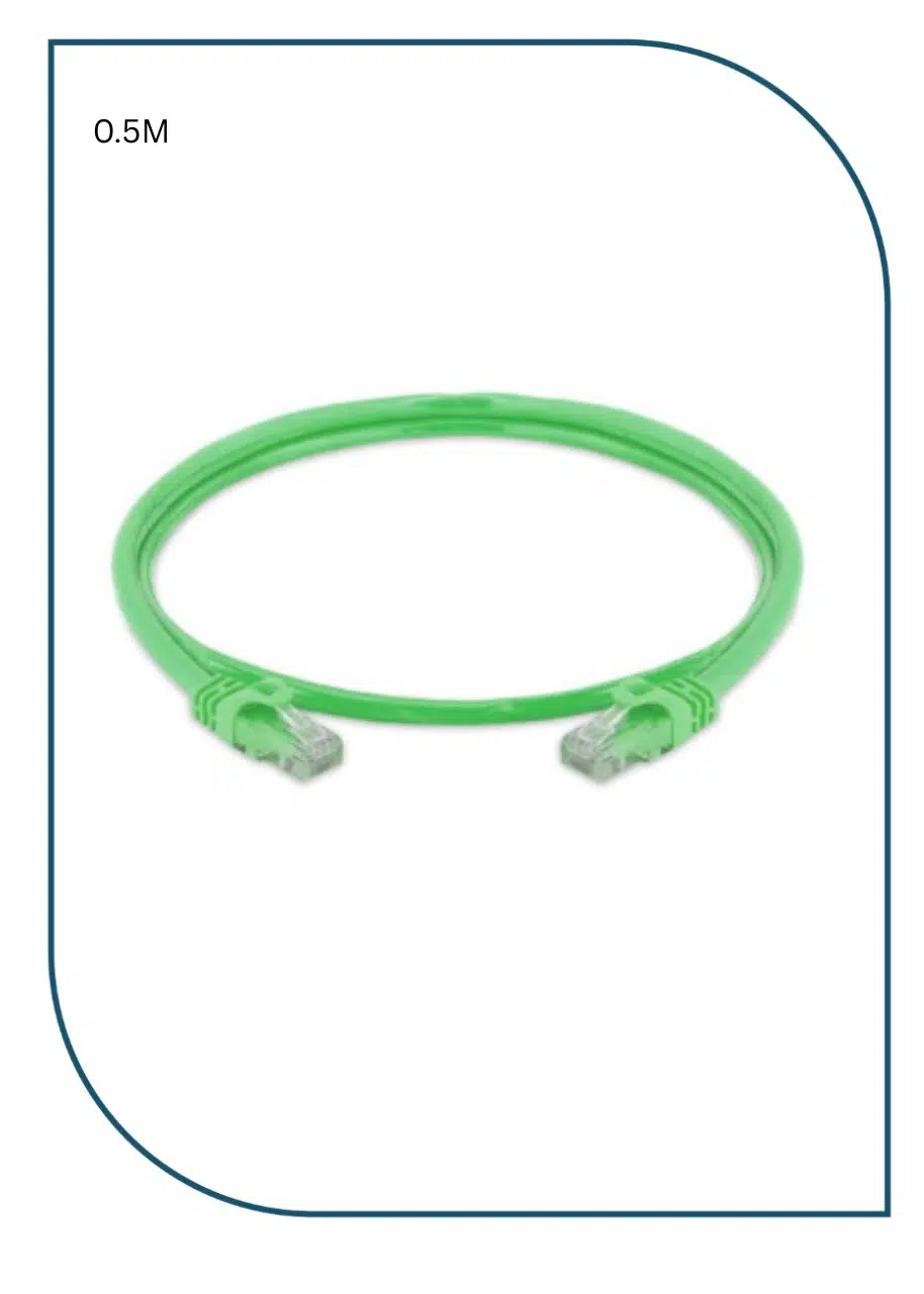 ProLink (PL-PC-U6-0.5GN) UNSHIELDED CAT6 PATCH CORD W/ T568B WIRING, 0.5M, LSZH Green PL-PC-U6-0.5GN