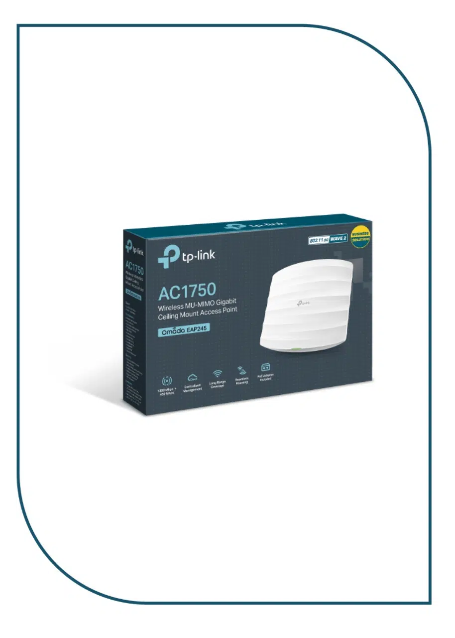 TP-Link AC1750 Wireless Dual Band Gigabit Ceiling Mount Access Point EAP245