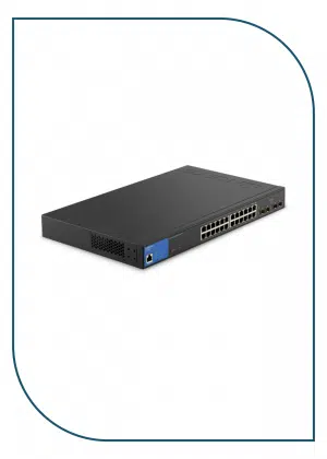 LGS328PC 24-Port Managed Gigabit PoE+ Switch with 4 1G SFP LGS328PC