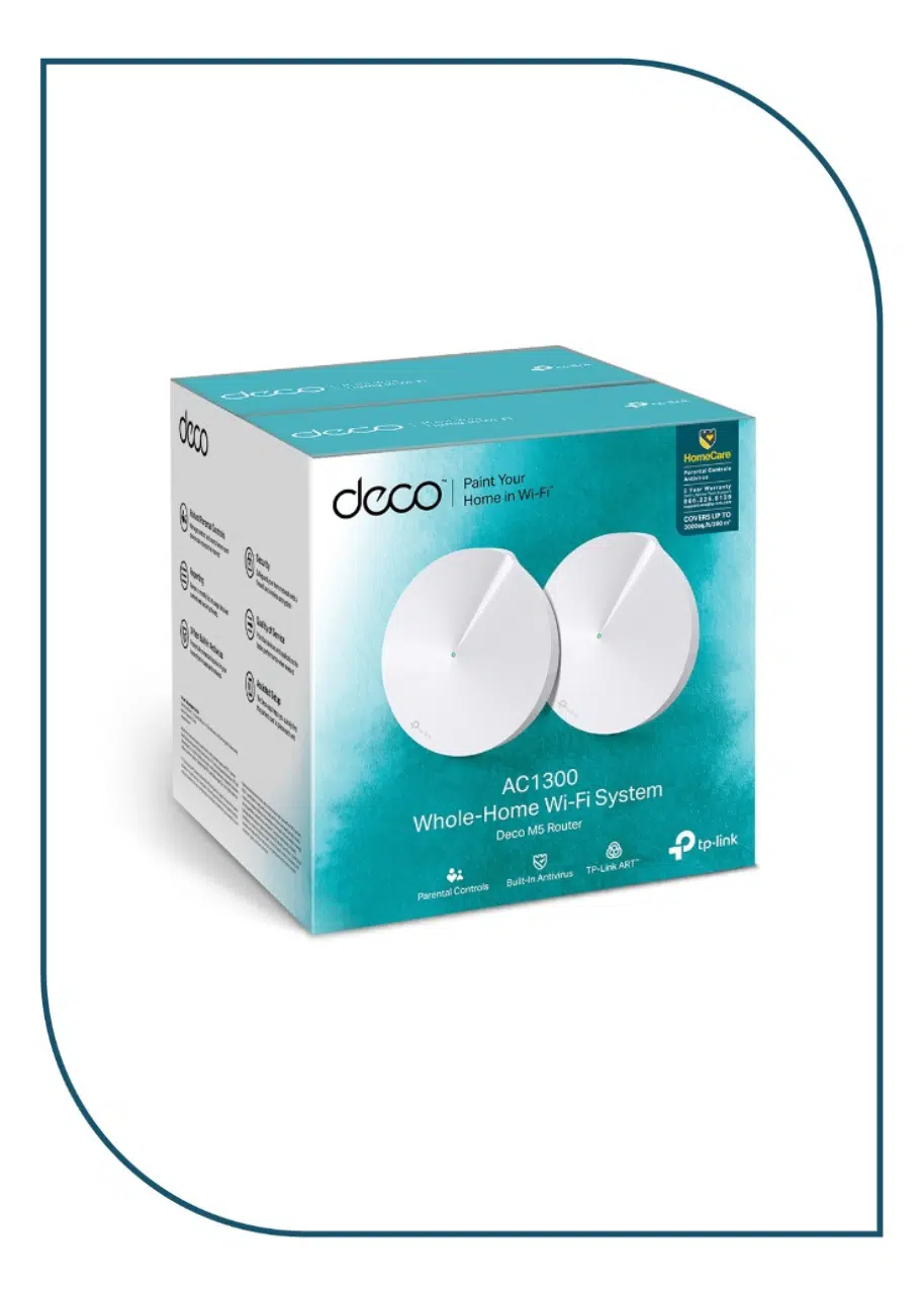 TP-Link Deco M5 AC1300 Whole Home Mesh Wi-Fi System (2-Pack) Deco M5 (2Pack)