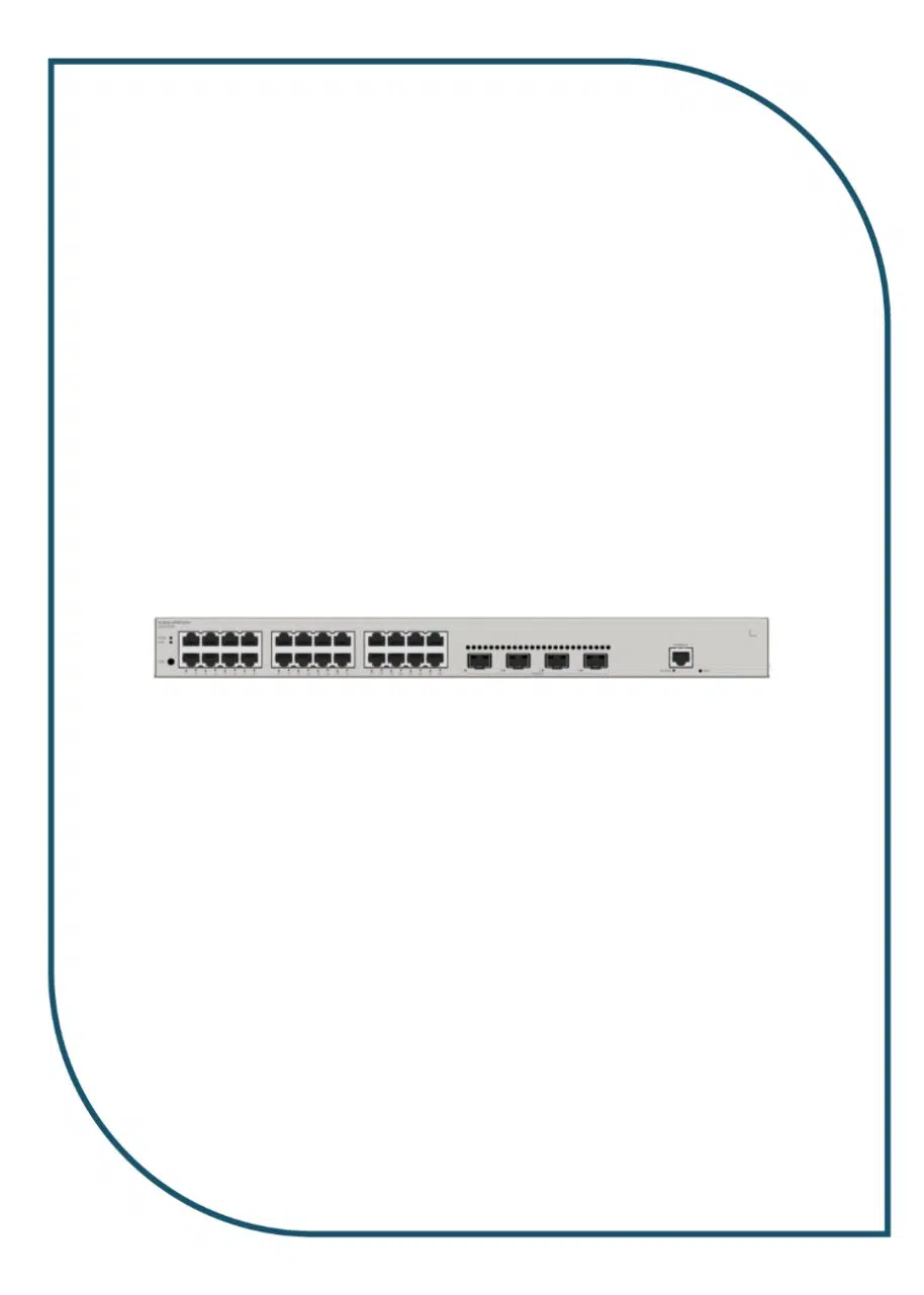 Huawei Switch S220-24T4X (24*GE ports, 4*10GE SFP+ ports, built-in AC power) Huawei Switch S220-24T4X (24*GE ports, 4*10GE SFP+ ports, built-in AC power) - Image 4