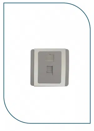 D-LINK Faceplate Single UK GRAY/NFP-0GRY11 NFP-0GRY11