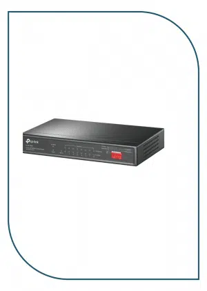TP-Link TL-SF1009P Unmanaged Desktop PoE Switch 1 Port 10/100Mbps + 8 Port +PoE TL-SF1009P