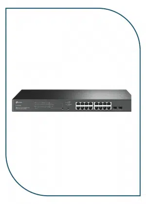 TP-Link (TL-SG2218P) JetStream 18-Port Gigabit Smart Switch with 16-Port PoE+TP-Link TL-SG2218P