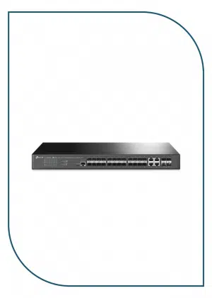 TP-Link (TL-SG3428XF) JetStream 24-Port SFP L2+ Managed Switch with 4 10GE SFP+ Slots TL-SG3428XF