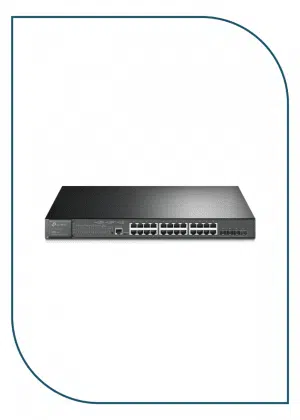 TP-Link (TL-SG3428XMP) JetStream 24-Port Gigabit and 4-Port 10GE SFP+ L2+ Managed Switch with 24-Port PoE+ TL-SG3428XMP