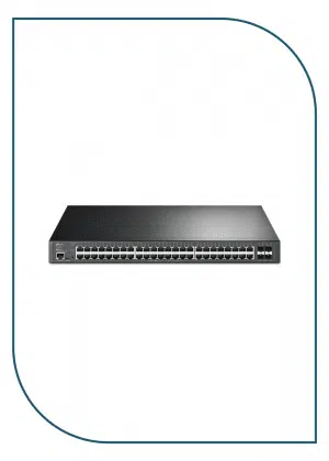 TP-Link (TL-SG3452XP) JetStream 48-Port Gigabit and 4-Port 10GE SFP+ L2+ Managed Switch with 48-Port PoE+ TL-SG3452XP