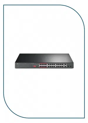 tp-link (TL-SL1226P) 24-Port 10/100Mbps + 2-Port Gigabit Unmanaged PoE+ Switch TL-SL1226P