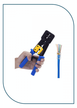 CREMPING TOOL ROOT FOR RJ45 Passthrough Big