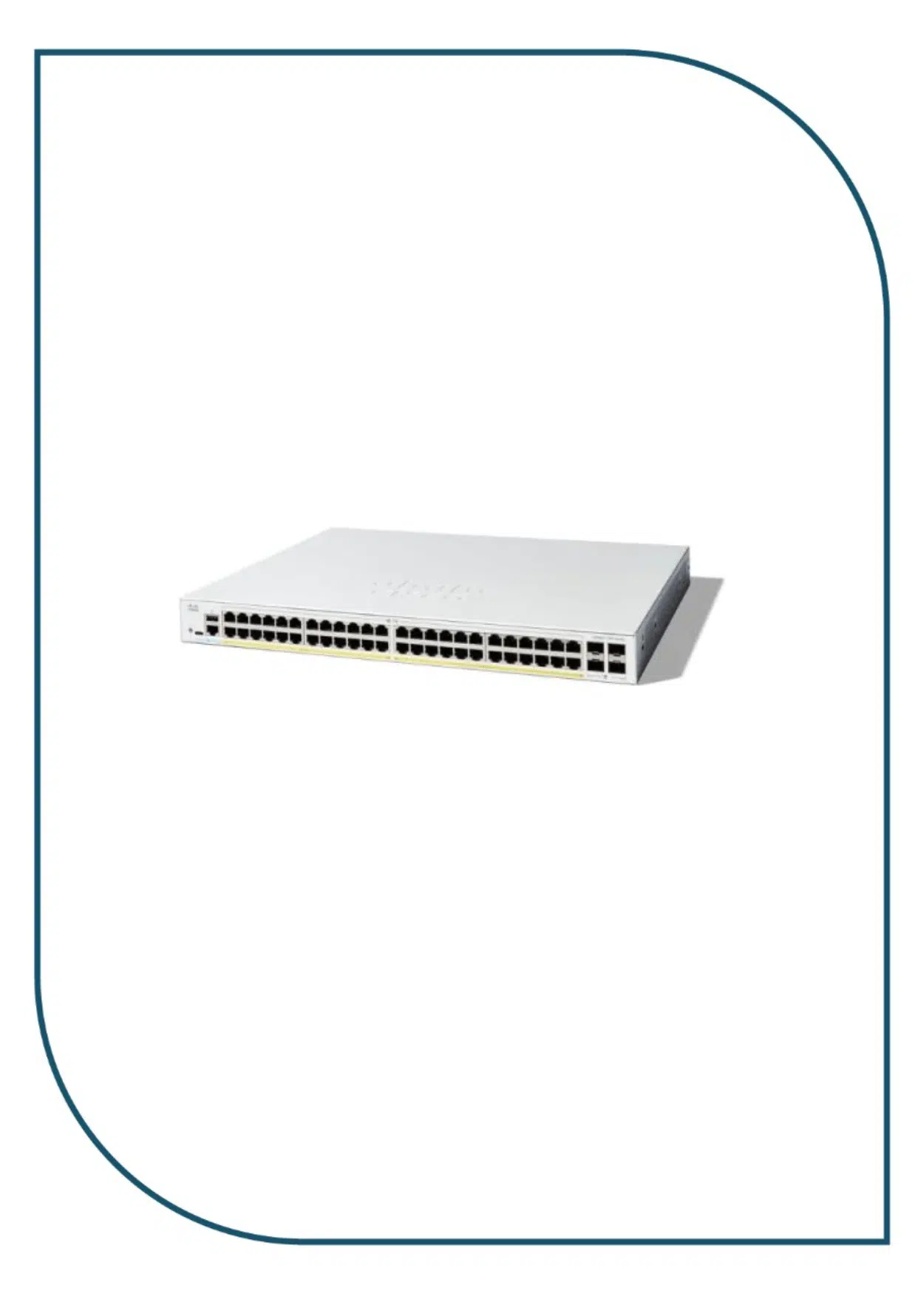 Cisco Catalyst 1300-48FP-4G Managed Switch, 48 Port GE, Full PoE, 4x10GE SFP+ (C1300-48FP-4G) C1300-48T-4G