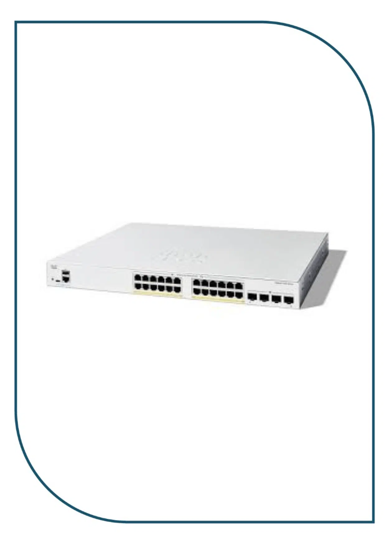 Cisco Catalyst 1200-24FP-4X Smart Switch, 24-port GE, Full PoE, 4x10G SFP+, (C1200-24FP-4X) C1200-24FP-4X