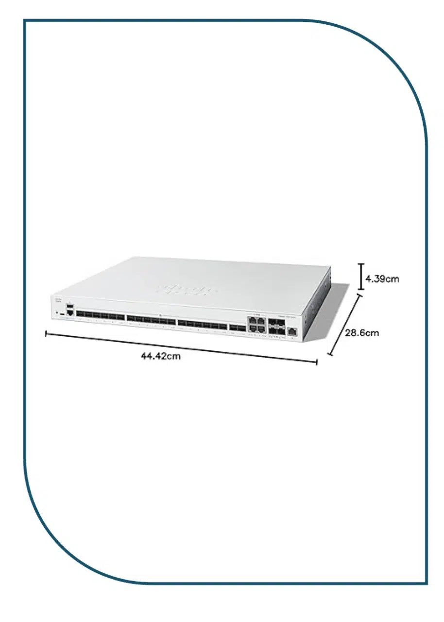 Cisco Catalyst 1300-24XS Managed Switch, 24-port SFP+, 4x10GE Shared,(C1300-24XS) C1300-24XS