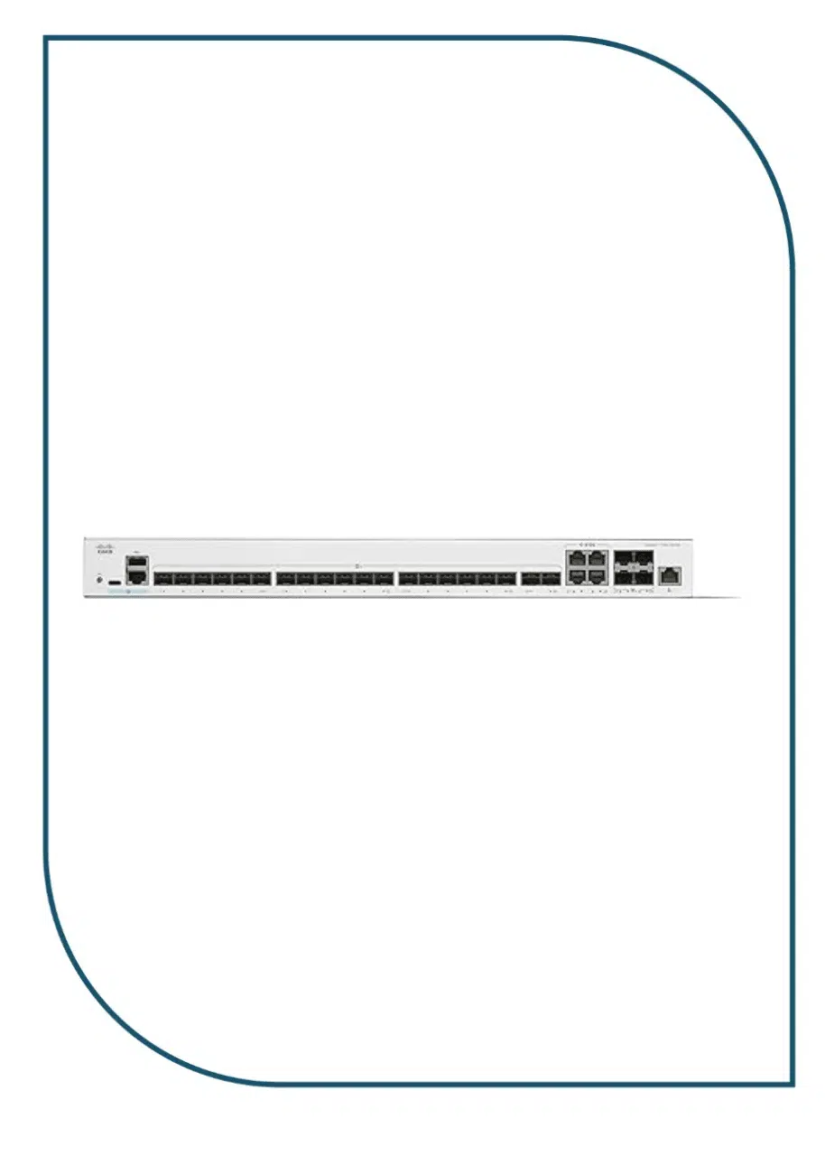 Cisco Catalyst 1300-24XS Managed Switch, 24-port SFP+, 4x10GE Shared,(C1300-24XS) C1300-24XS