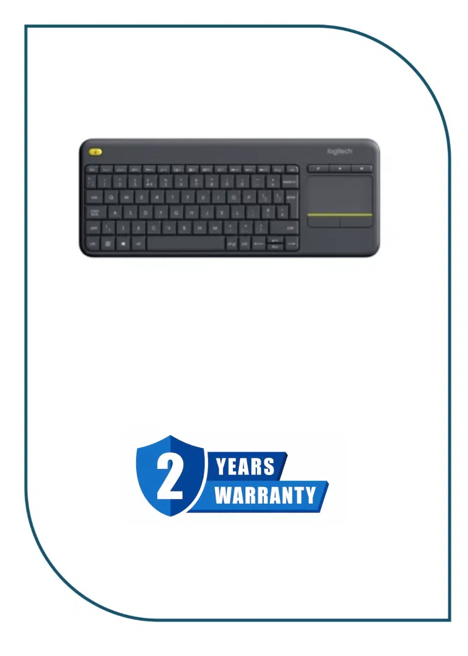 LOGITECH K400 Plus Wireless Touch Keyboard - BLACK - ARA LOGITECH (K400) Plus