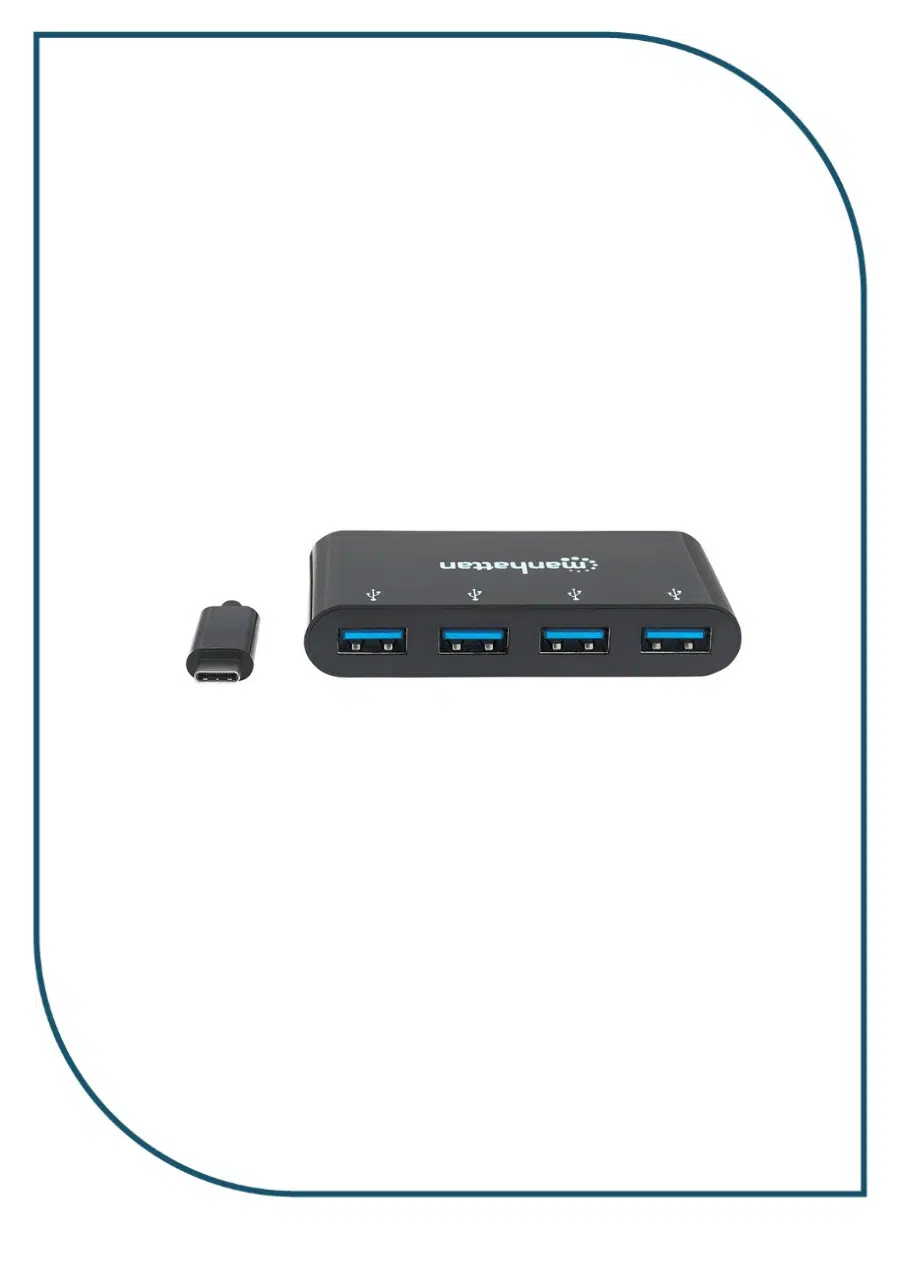 Manhattan (CV259) USB 3.1Gen 1 Type-C Hub 4 Type-A Ports Bus Power CV259