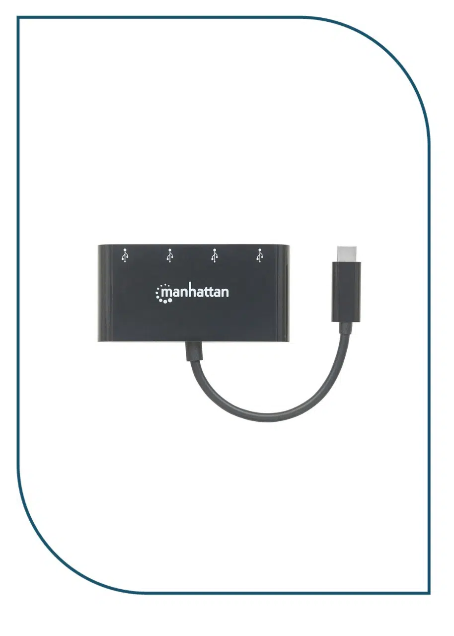 Manhattan (CV259) USB 3.1Gen 1 Type-C Hub 4 Type-A Ports Bus Power CV259