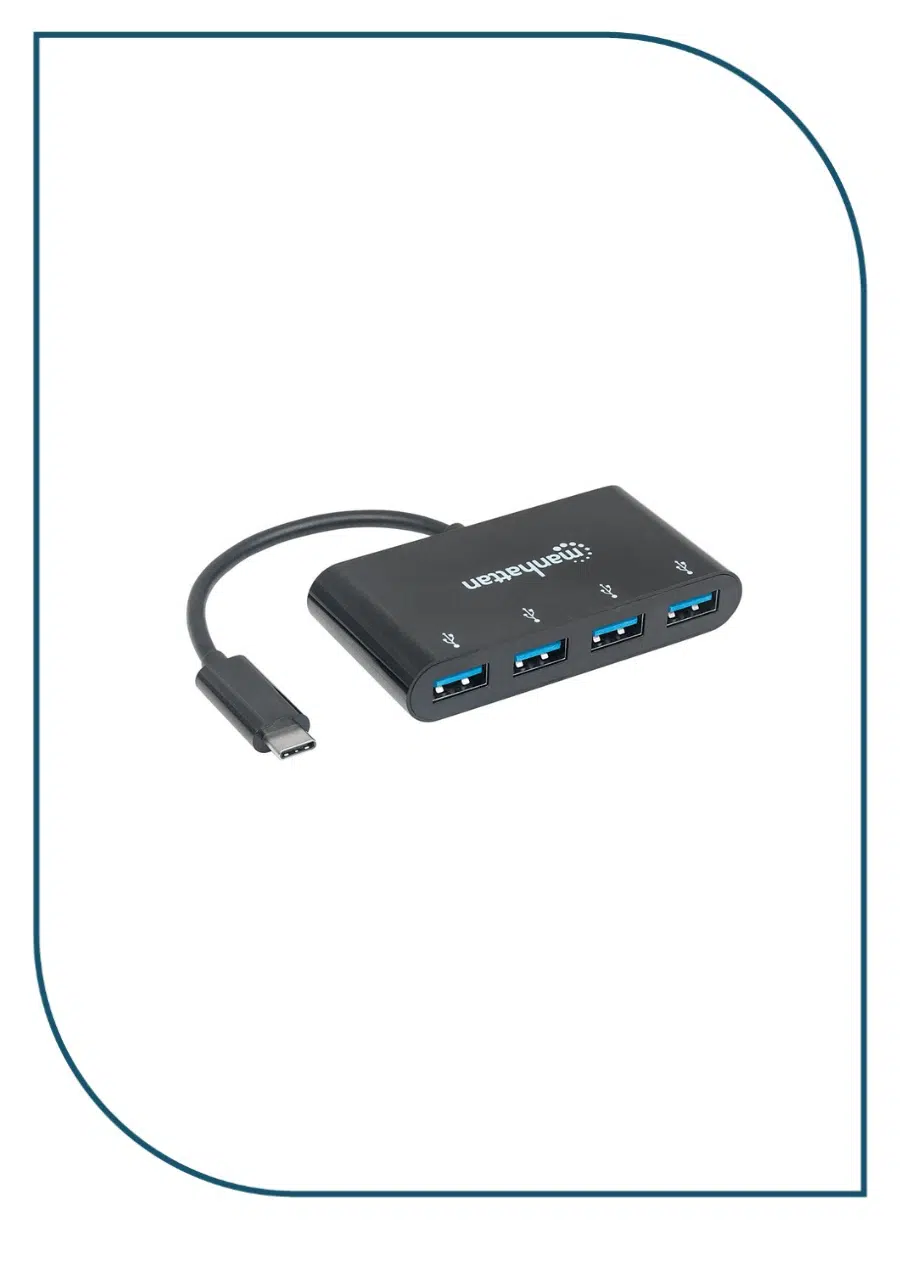 Manhattan (CV259) USB 3.1Gen 1 Type-C Hub 4 Type-A Ports Bus Power CV259