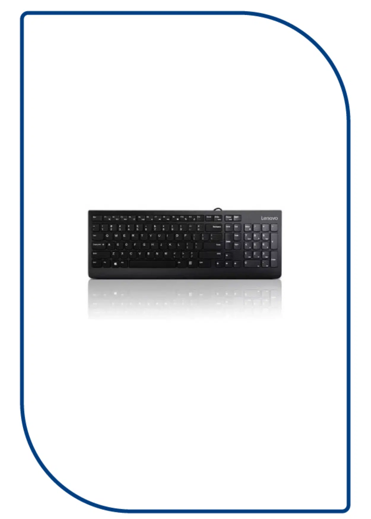 Lenovo 300 USB Keyboard Wired - Arabic - Black (GX30M39656) GX30M39656