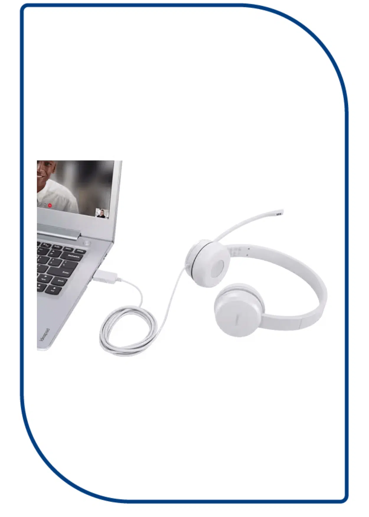 Lenovo 110 Stereo Headset - cable length 1.8m USB.A - Cloud Grey (GXD1E71385) GXD1E71385 (3)