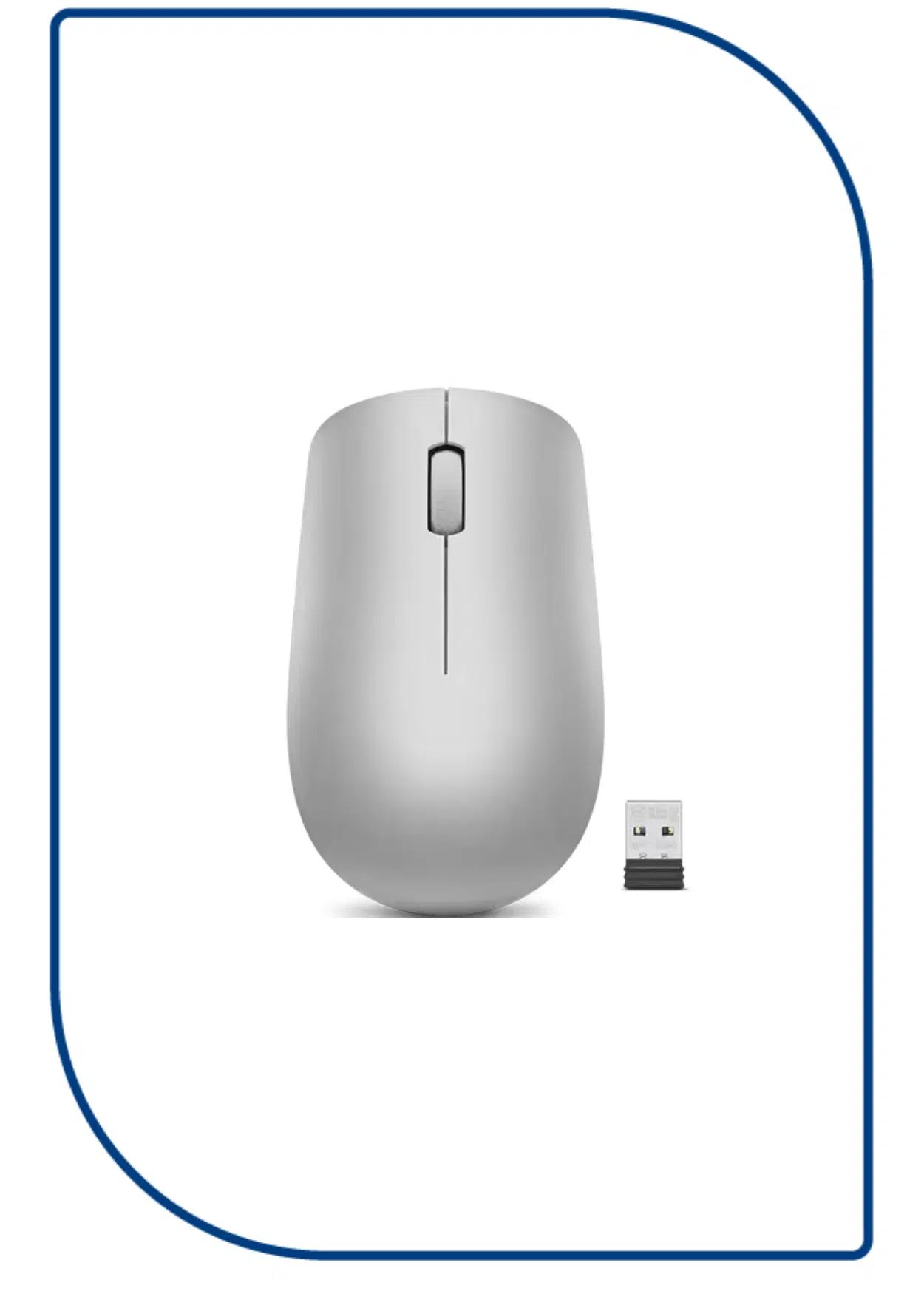 Lenovo 530 Wireless Mouse 1200 DPI - Platinum Grey (GY50Z18984) GY50Z18984
