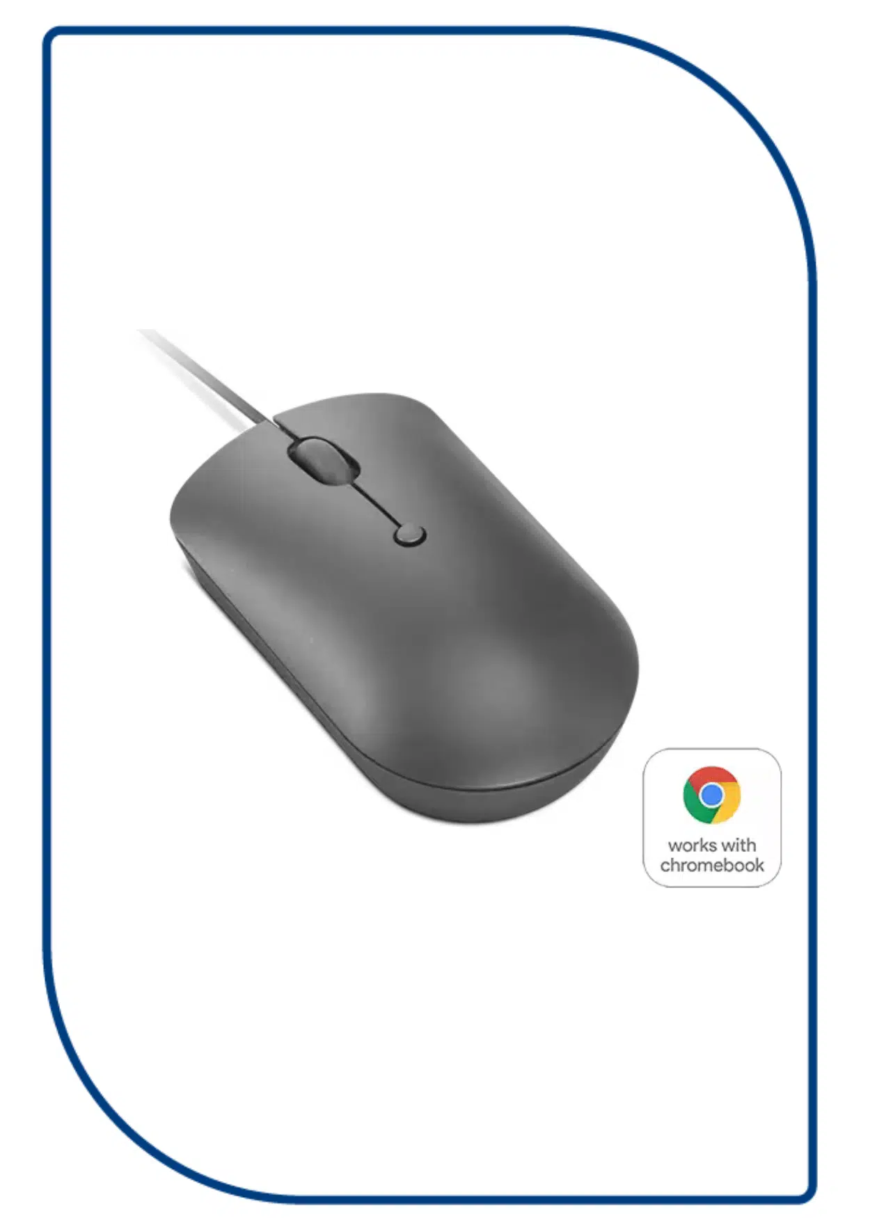 Lenovo 540 USB-C Compact Wired Mouse - Storm Grey (GY51D20876) GY51D20876