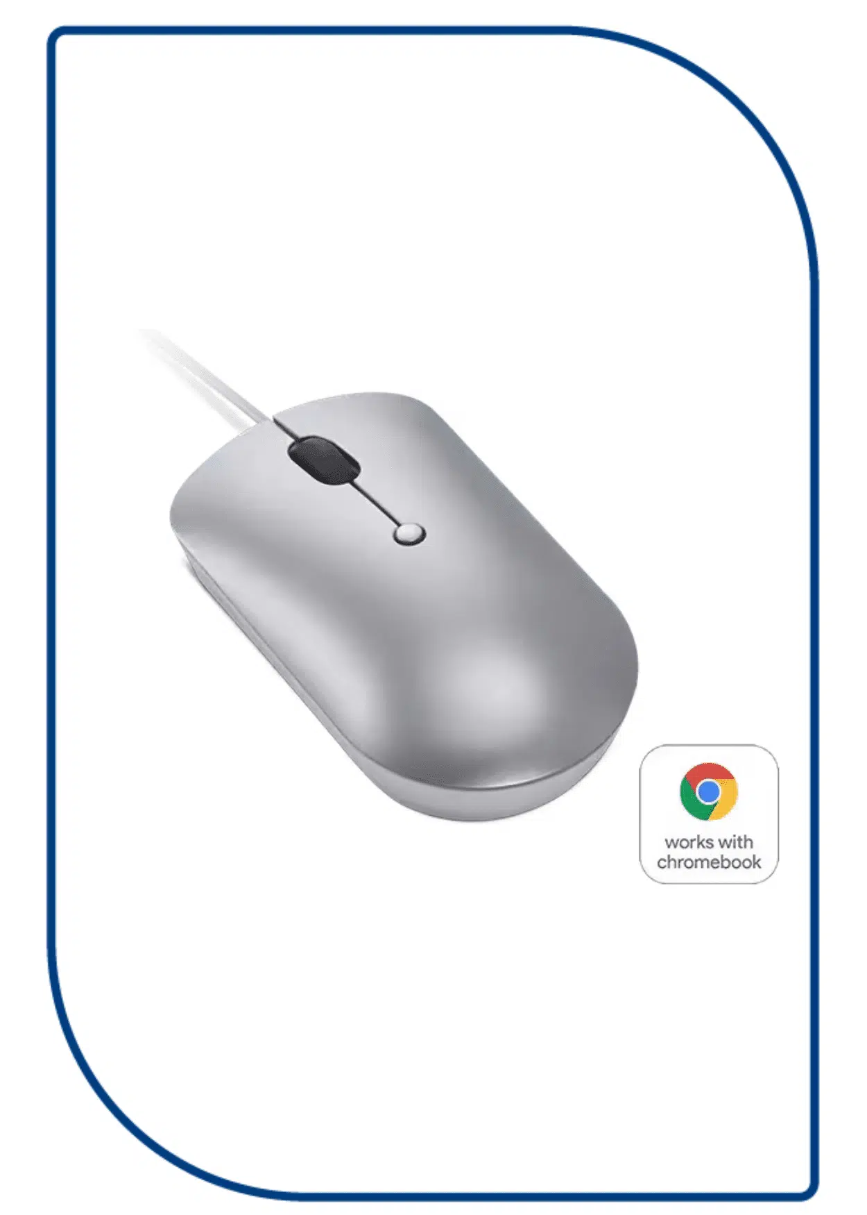 Lenovo 540 USB-C Compact Wired Mouse - Cloud Grey (GY51D20877) GY51D20877