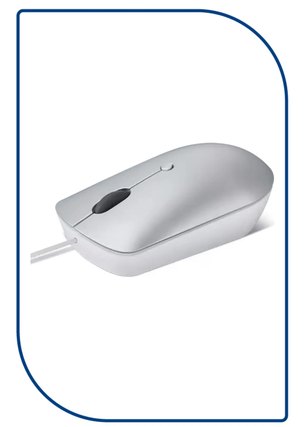 Lenovo 540 USB-C Compact Wired Mouse - Cloud Grey (GY51D20877) GY51D20877
