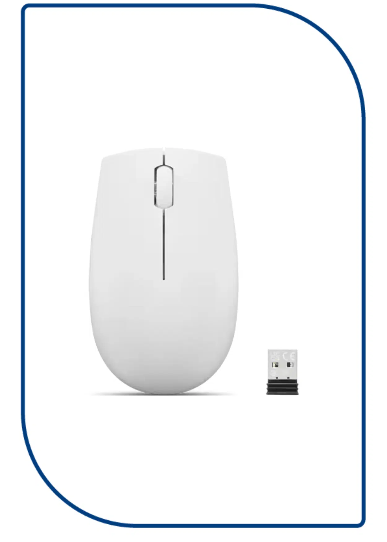 Lenovo 300 Wireless Mouse - Cloud Grey (GY51L15677) GY51L15677