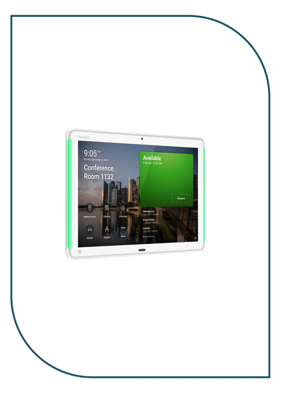 Yealink RoomPanel Plus conference room digital signage RoomPanel Plus (2)