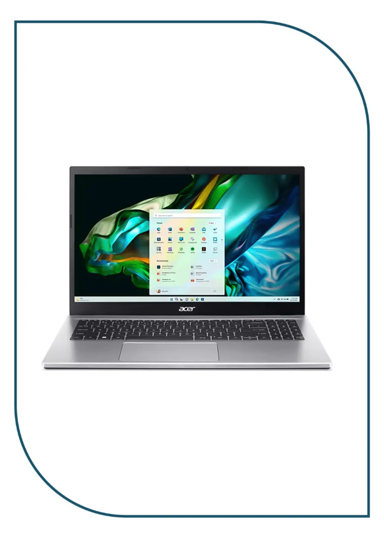 Acer Aspire 3 15 A315-44P-R4GH Laptop (AMD Ryzen 7-5700U - 8GB Ram - M.2 NVMe 512GB - AMD Radeon Graphics - 15.6 Inch FHD) - Pure Silver acer