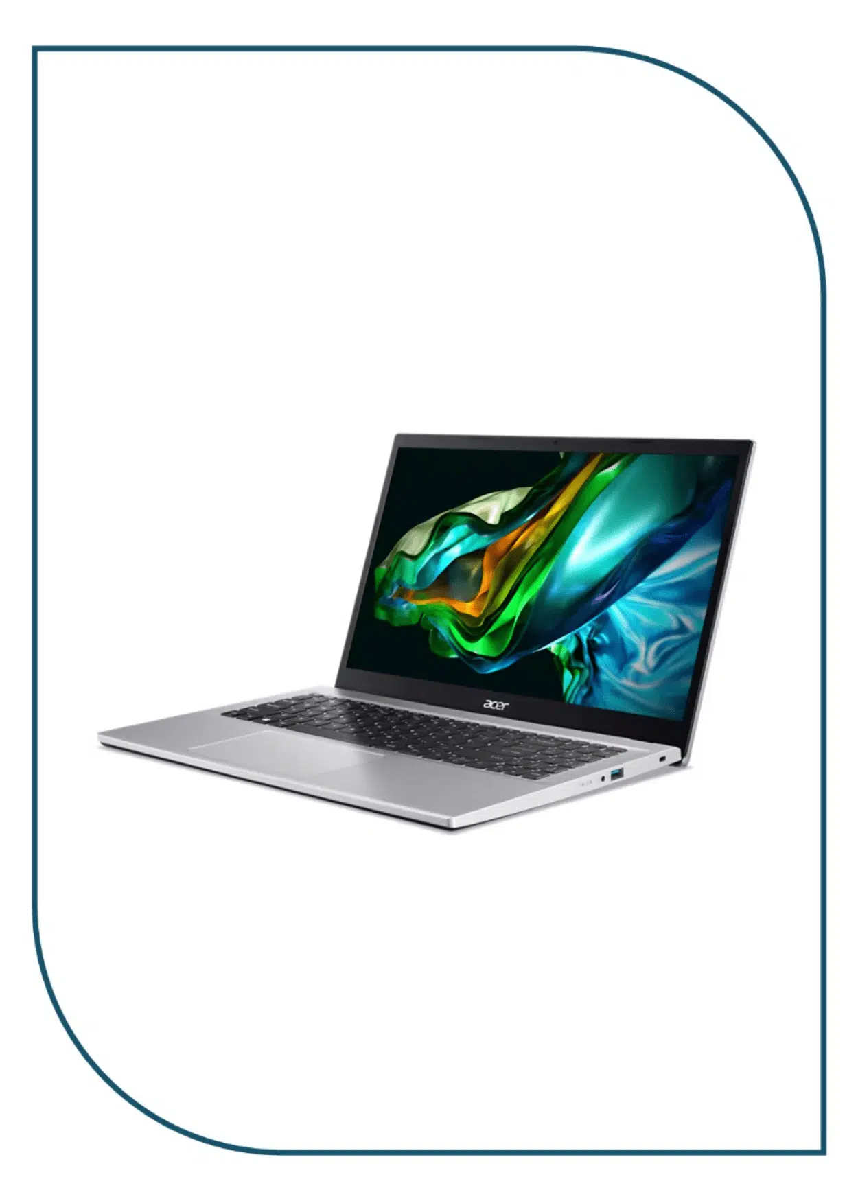 Acer Aspire 3 15 A315-44P-R4GH Laptop (AMD Ryzen 7-5700U - 8GB Ram - M.2 NVMe 512GB - AMD Radeon Graphics - 15.6 Inch FHD) - Pure Silver acer