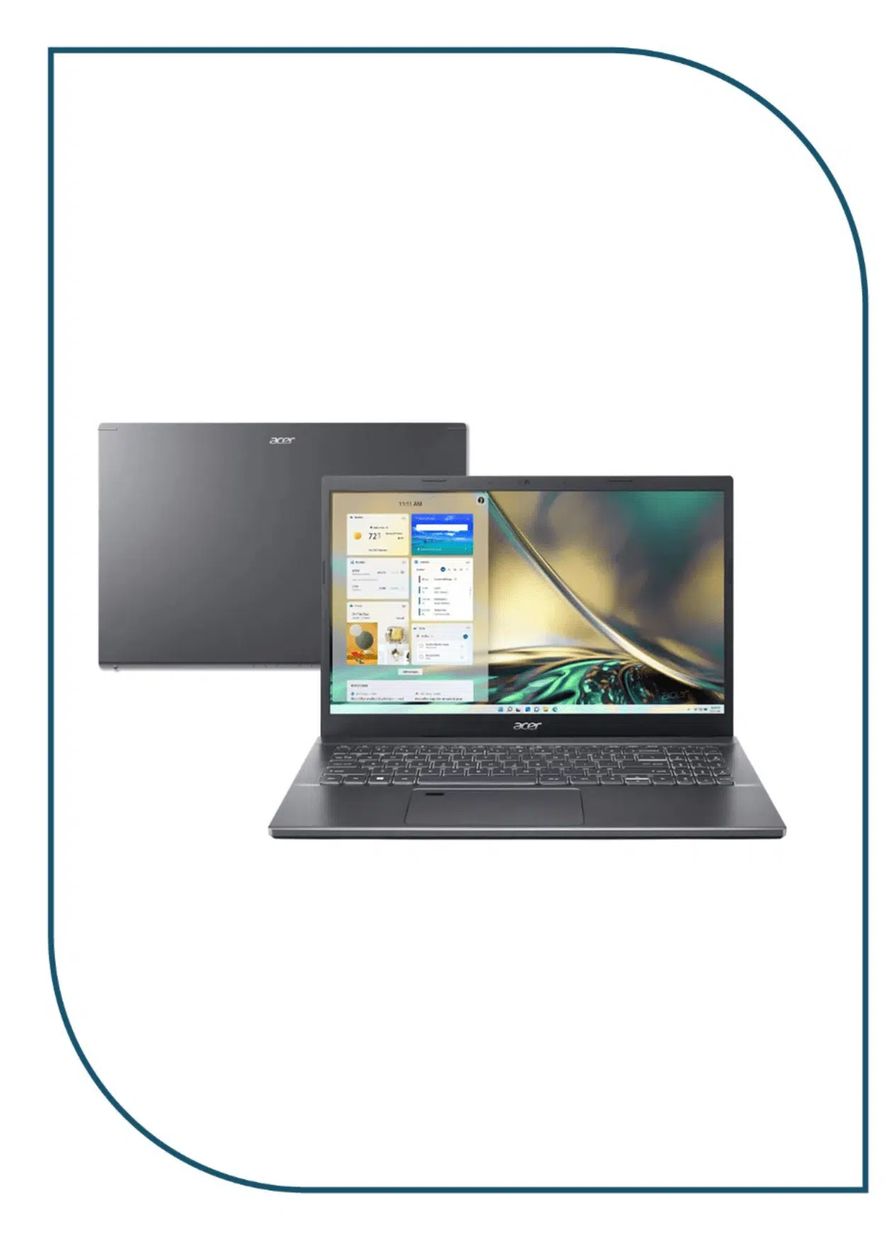 Acer (Aspire 5 A515-57G-56DQ) Laptop (Intel Core i5-1235U - 8GB Ram - M.2 NVMe 512GB - Nvidia RTX 2050 4GB- 15.6 Inch FHD IPS) - Steel Gray Acer (Aspire 5 A515-57G-56DQ) Laptop (Intel Core i5-1235U - 8GB Ram - M.2 NVMe 512GB - Nvidia RTX 2050 4GB- 15.6 Inch FHD IPS) - Steel Gray - Image 4