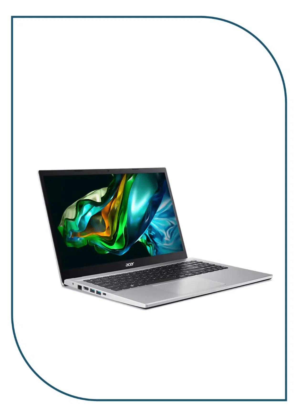 Acer Aspire 3 15 A315-44P-R4GH Laptop (AMD Ryzen 7-5700U - 8GB Ram - M.2 NVMe 512GB - AMD Radeon Graphics - 15.6 Inch FHD) - Pure Silver acer