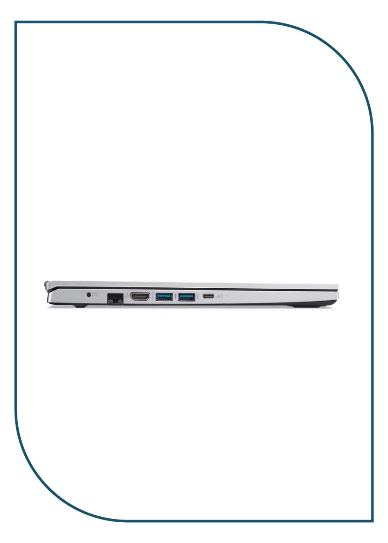 Acer Aspire 3 15 A315-44P-R4GH Laptop (AMD Ryzen 7-5700U - 8GB Ram - M.2 NVMe 512GB - AMD Radeon Graphics - 15.6 Inch FHD) - Pure Silver acer