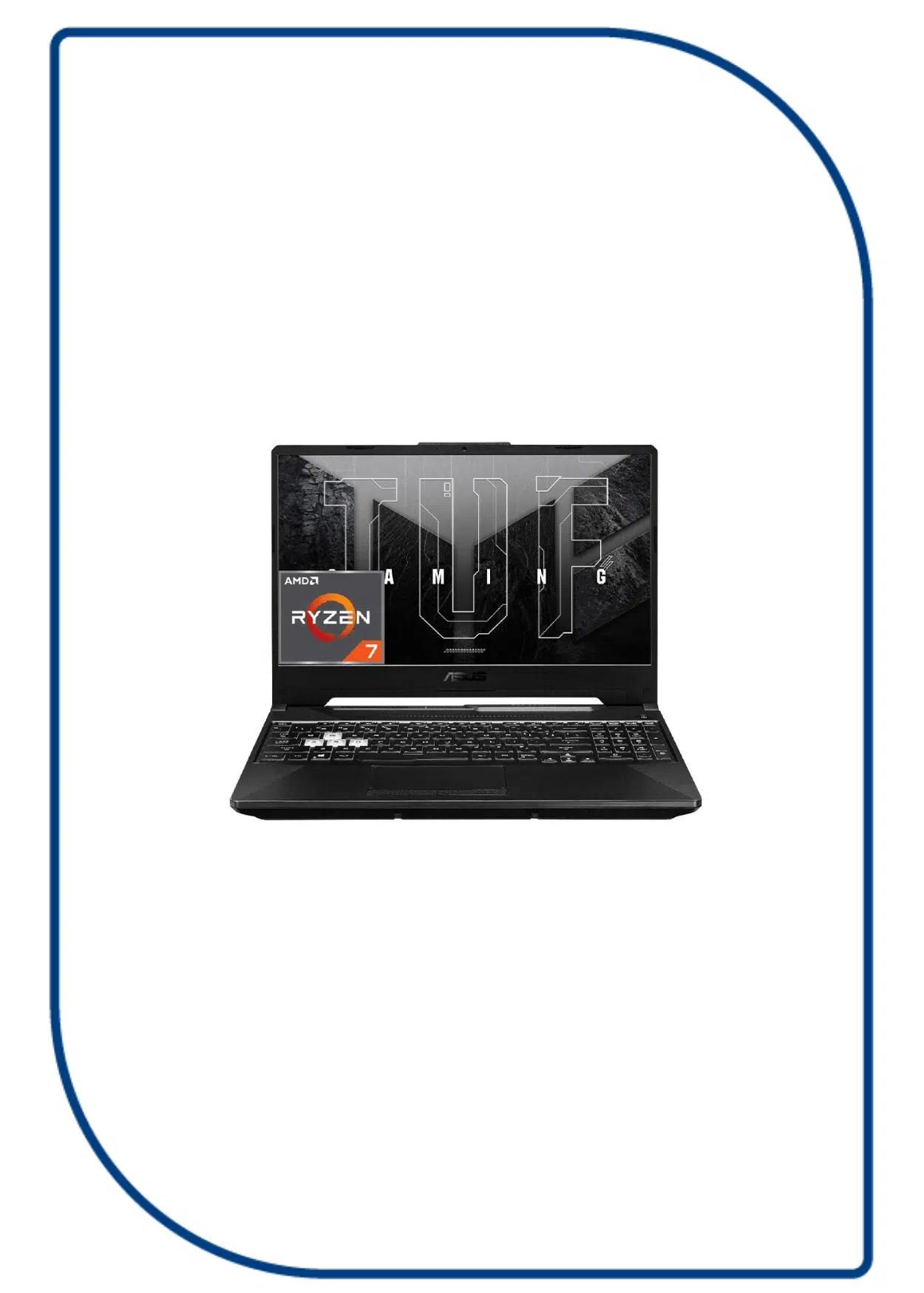 ASUS TUF Gaming A15 FA506NCR HN007W Laptop (AMD Ryzen 7-7435HS - 8GB Ram - M.2 NVMe 512GB - Nvidia RTX 3050 4GB - 15.6 Inch FHD IPS 144Hz - Win11) - Black ASUS TUF Gaming A15 FA506NCR HN007W