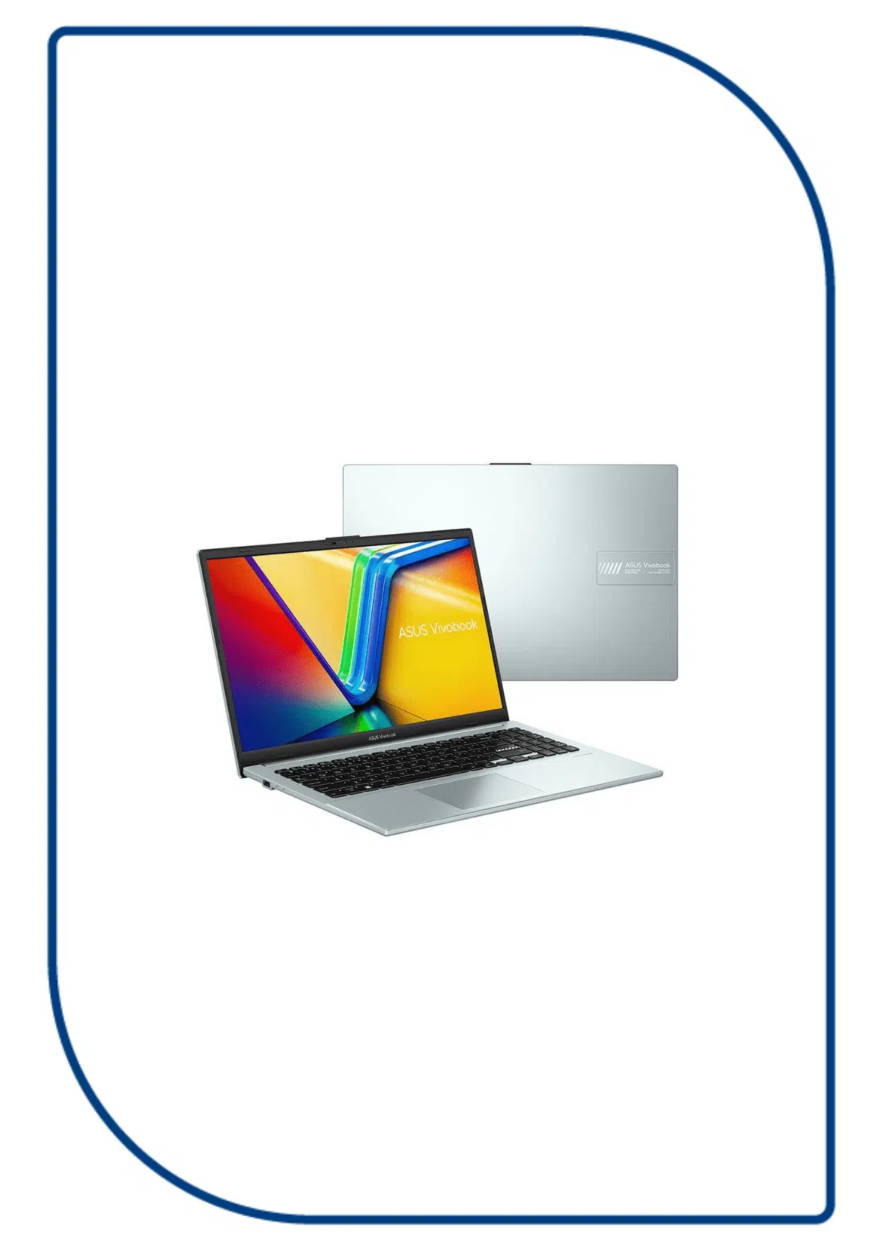 ASUS Vivobook Go 15 E1504FA-NJ001 Laptop (AMD Ryzen 3-7320U - 4GB Ram - M.2 NVMe 256GB - AMD Radeon Graphics - 15.6 Inch FHD 60Hz) - Green Gray ASUS Vivobook Go 15 E1504FA-NJ001