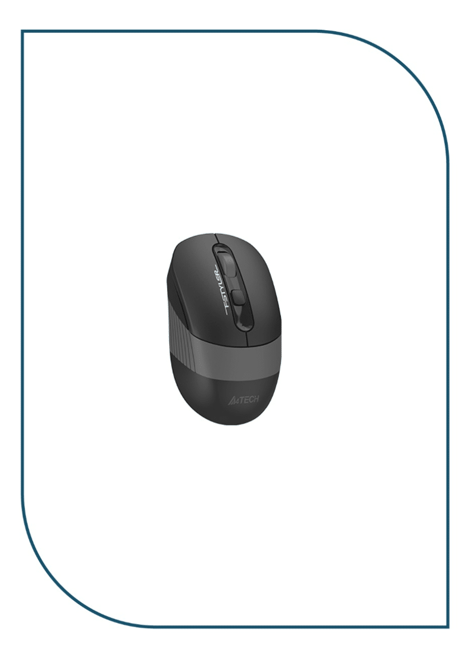 A4tech FG10CS Air2 Fstyler Dual Mode 2.4G Wireless Rechargeable Mouse with Silent click (Stone Grey) - Image 2